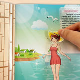 Children's princess sticker book for pink outfits and creative play
