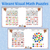 Printed kids fun math book for early skills, counting, and educational play
