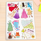 Ages 3-6 Little Princess Hida book for screen-free dress-up play