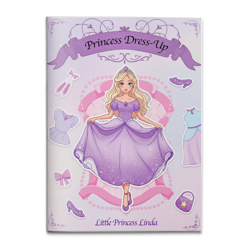 Little Princess Linda Dress-Up Sticker Book cover