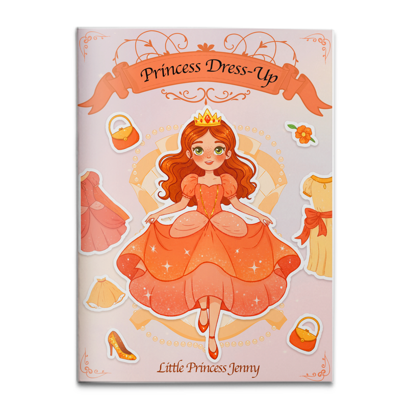 Little Princess Jenny Dress-Up Sticker Book cover