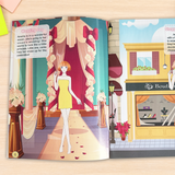Printed creative styling book for fine motor skills fashion vocabulary and imagination