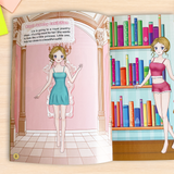 Printed creative styling book for fine motor skills fashion vocabulary and imagination