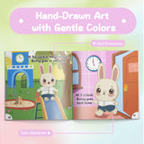 Ages 2-5 time awareness book for screen-free routine learning