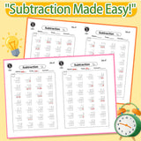 Subtraction Within 1000 Math Workbook product image 6 showing printed book details for screen-free reading and learning