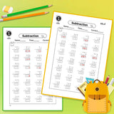 Subtraction Within 1000 Math Workbook product image 8 showing printed book details for screen-free reading and learning