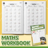 Math workbook for vertical addition fluency