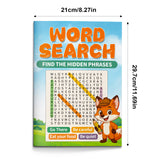 WORD SEARCH: Find the Hidden Phrases – Fun Word Puzzle Game for Kids