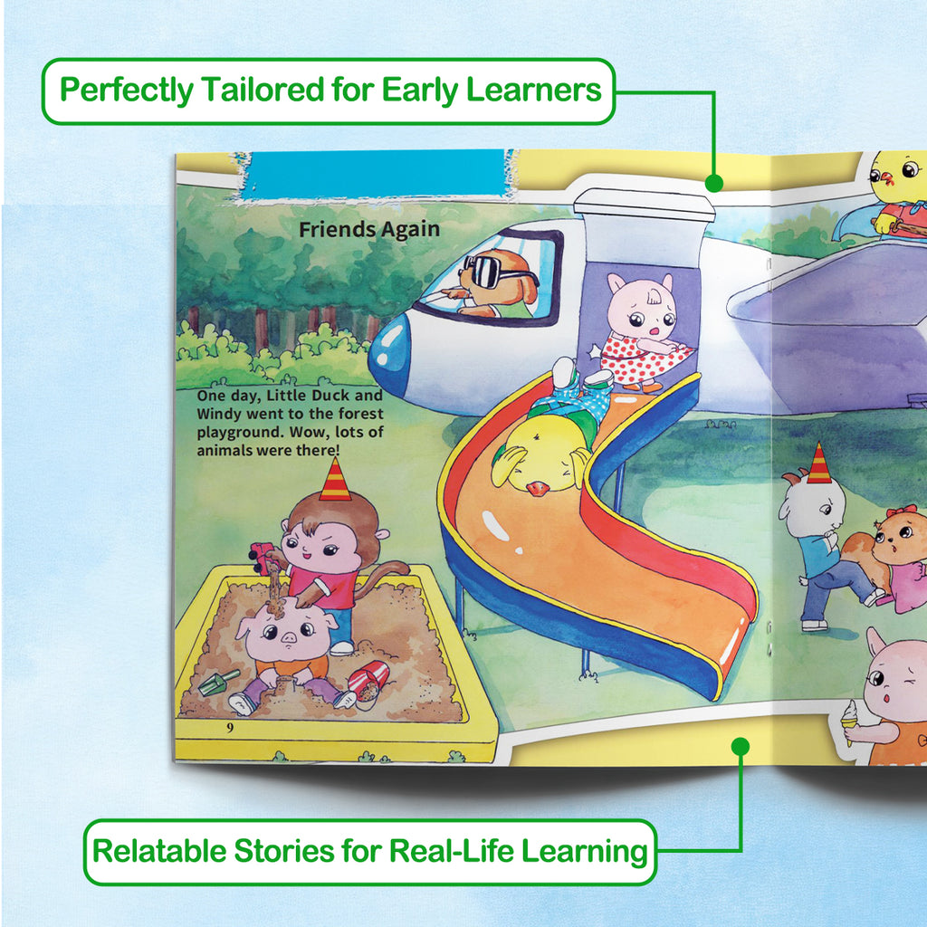 Ages 3-6 Little Duck's New Friend book for friendship building