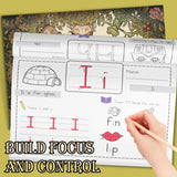 Phonics ABC: Trace and Read Letters product image 7 showing printed book details for screen-free reading and learning