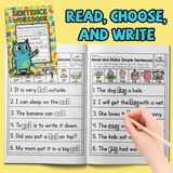 Sentence Workbook: Complete Simple Sentences product image 7 showing printed book details for screen-free reading and learning