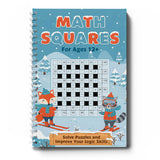 Children's early math brain games with number grid puzzles
