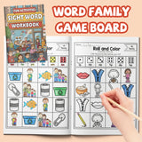 Sight Word Workbook: Roll and Color Phonics product image 7 showing printed book details for screen-free reading and learning