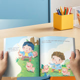 Selected Fairy Tales: Happy Hans and Forest Animal Stories product image 5 showing printed book details for screen-free reading and learning