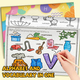 Little Learners Alphabet Workbook product image 7 showing printed book details for screen-free reading and learning