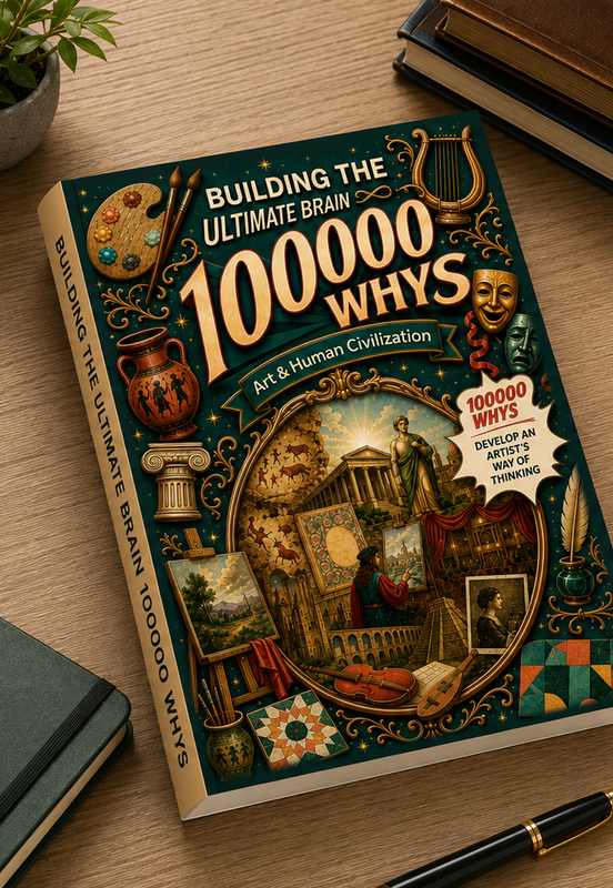 Building the Ultimate Brain 100000 Whys: Art & Human Civilization printed book product image 1, ISBN 9798907000346