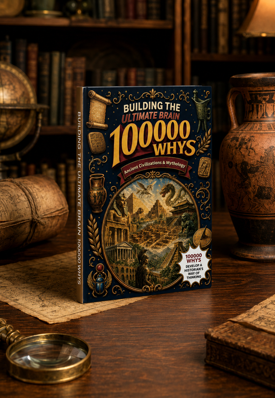 Building the Ultimate Brain 100000 Whys: Ancient Civilizations & Mythology printed book product image 1, ISBN 9798907000391