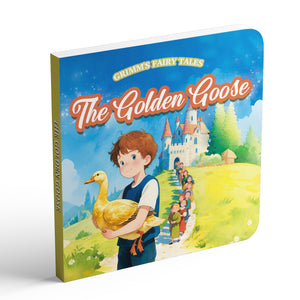 The Golden Goose classic fairy tale picture book cover for kids