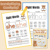 My First Sight Words Book product image 6 showing printed book details for screen-free reading and learning