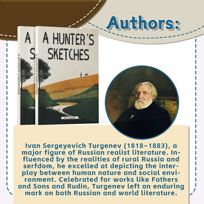 Printed Russian literature books with landscape cover artwork
