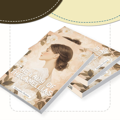The Lady of the Camellias classic 3-book set with Alexandre Dumas floral portrait cover