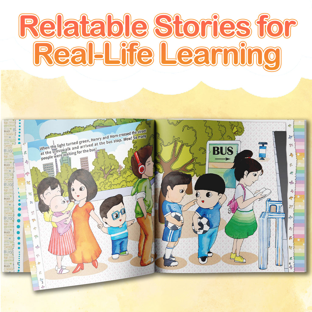 Printed preschool weekend storybook for social awareness