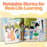 Printed preschool weekend storybook for social awareness