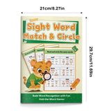 Sight word matching pages with circle the word activities