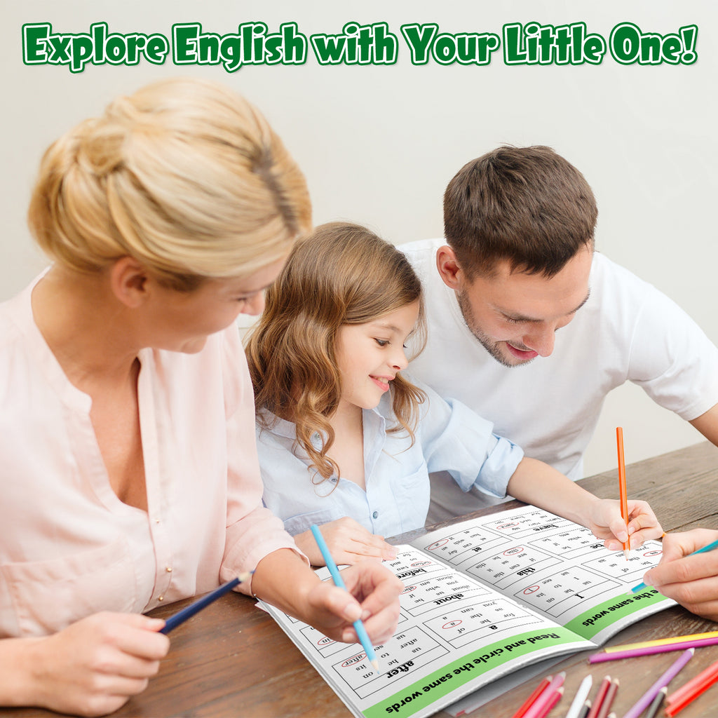 Sight Word Match and Circle Workbook product image 7 showing printed book details for screen-free reading and learning