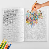Fun Character Doodle Line Art Coloring Book physical printed book product image 2, ISBN 9798904669386