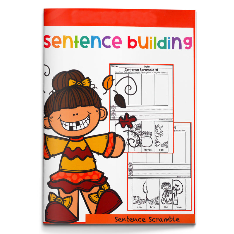 Sentence Scramble Practice Book for Kids cover