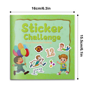 Visual perception sticker activity book for kids with picture recognition games