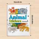 Plant-eating animal sticker activity book for kids