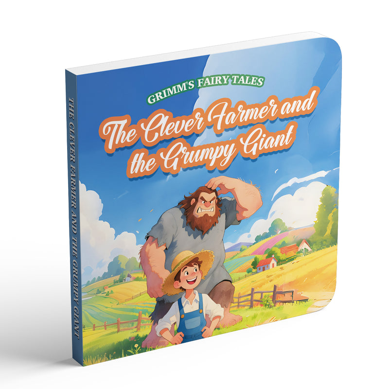 The Clever Farmer and the Grumpy Giant picture book cover for kids