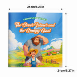 Children's Clever Farmer and the Grumpy Giant fairy tale picture book for family reading and imagination