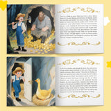 Printed Grimm's Fairy Tales The Clever Farmer and the Grumpy Giant book for problem-solving and bedtime story fun