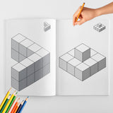 Optical Illusions and 3D Shapes Coloring Book physical printed book product image 2, ISBN 9798904669270
