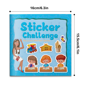Focus and attention sticker activity book for kids with concentration games