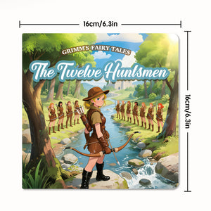 Front cover view of The Twelve Huntsmen Grimm storybook