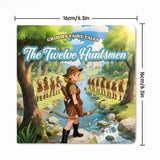 Front cover view of The Twelve Huntsmen Grimm storybook