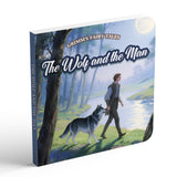 The Wolf and the Man classic fairy tale picture book cover for kids