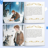 Printed Grimm's Fairy Tales The Wolf and the Man book for character learning and bedtime story fun