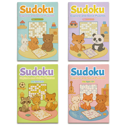 Sudoku-18 Explore and Solve logic puzzle book for kids cover