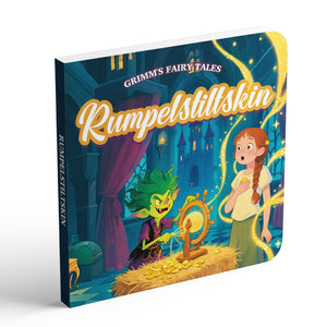 Rumpelstiltskin classic fairy tale picture book cover for kids