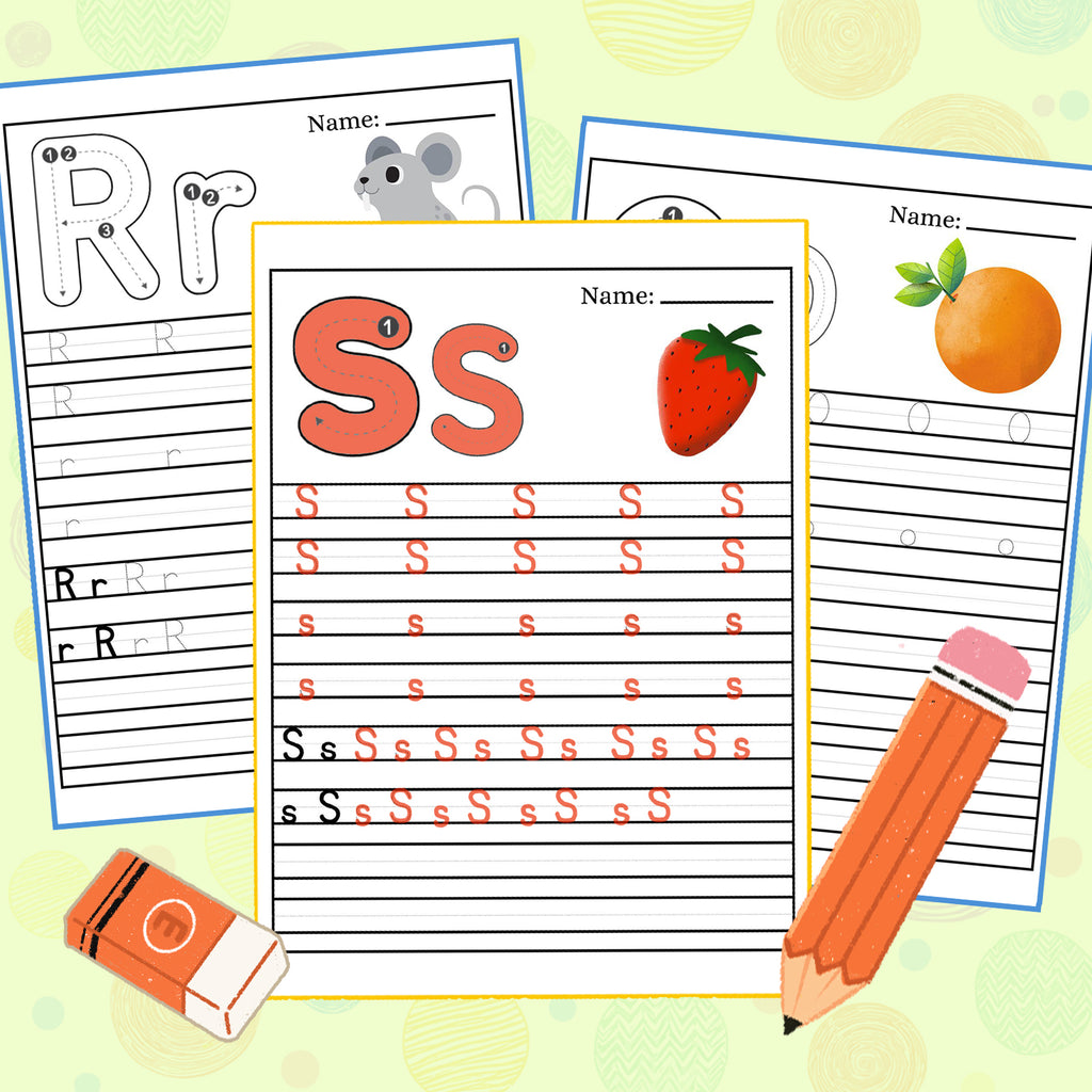ABC Tracing Fun Letter and Word Workbook product image 6 showing printed book details for screen-free reading and learning