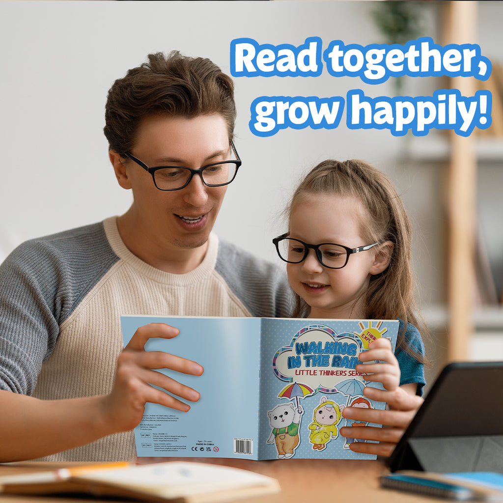 Little Thinkers: Walking in the Rain product image 7 showing printed book details for screen-free reading and learning