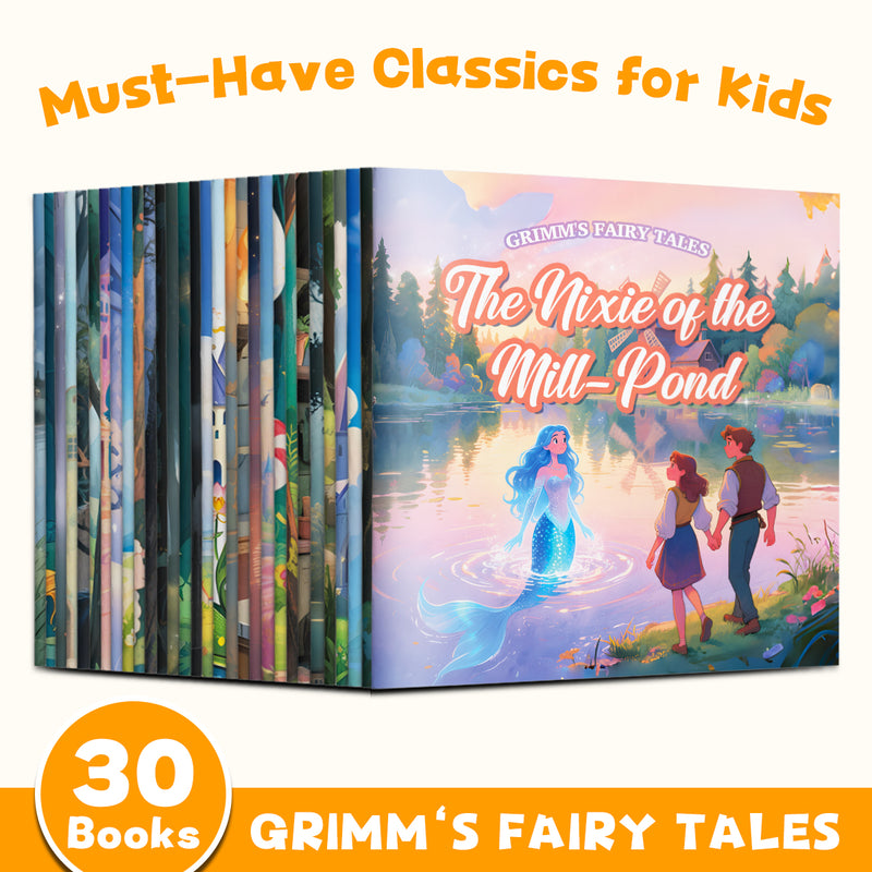 Grimm's Fairy Tales 30-Book Set for Kids cover