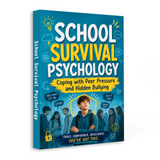 Standing product view of School Survival Psychology Teen Guide