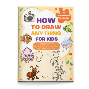 How to Draw Anything for Kids step-by-step doodle sketching practice book cover