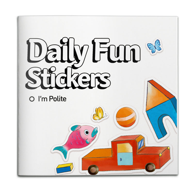 Daily Fun Stickers I'm Polite picture book cover
